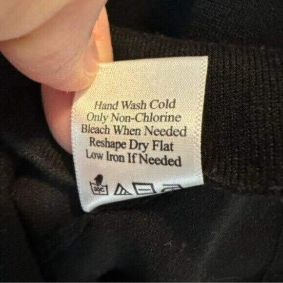 Coldwater Creek | Women's Black Think Knit Pullover 3/4 Sleeve Sweater Size 2X - Picture 9 of 9